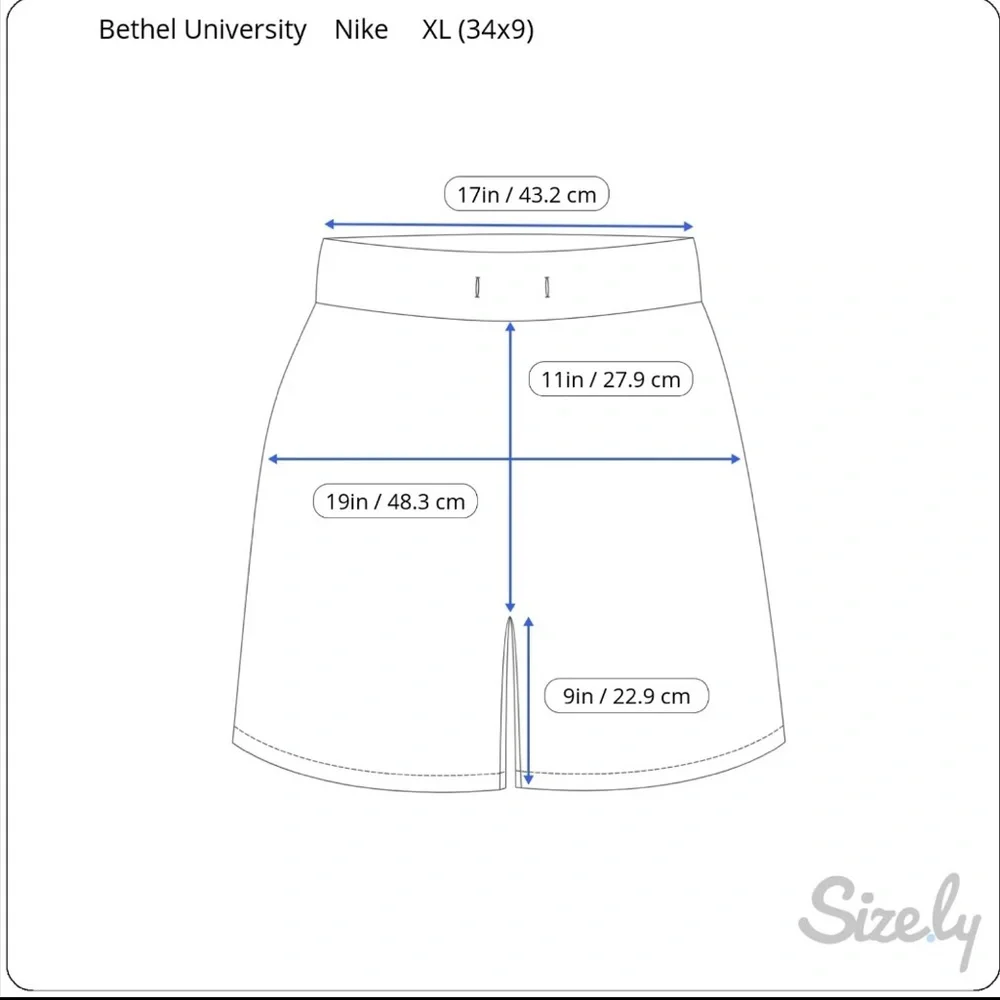 Nike Dri-FIT Elite Bethel University BU Team Issue Shorts XL Navy Minnesota 34x9